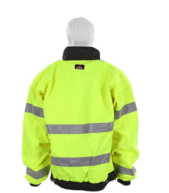 Luminator, Reveresible Bomber Jacket Lime to Black, PU/Cotton Polyester Material