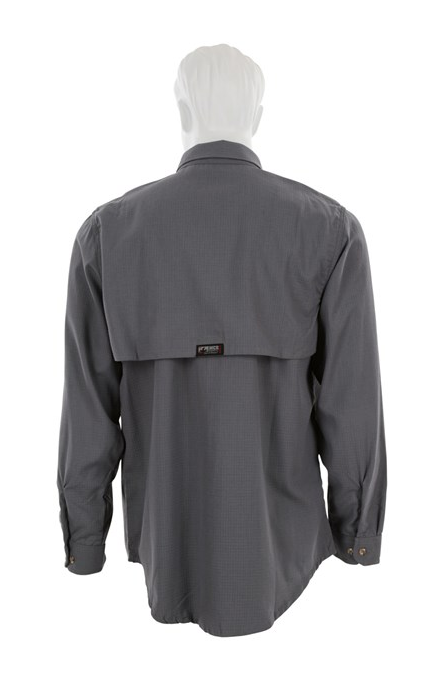 Summit Breeze® FR Longe Sleeve Shirt, Gray 5.5-ounce, Vented Underarms and Back