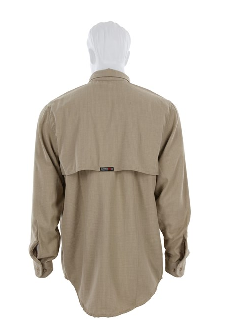 Summit Breeze® FR Longe Sleeve Shirt, Tan 5.5-ounce, Vented Underarms and Back