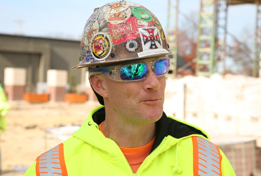 Swagger® Clear Frame with Blue Diamond Mirror Lenses