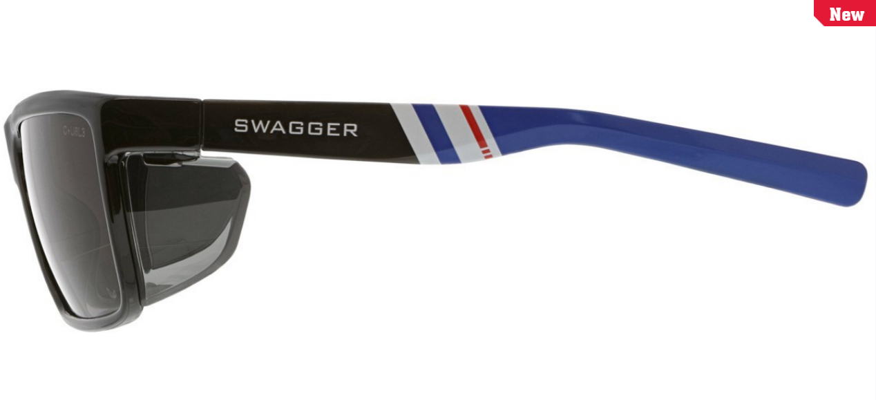 Swagger SR2 Black Red White Blue Frame, Gray UV-AF