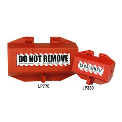 Plug Lockout, Small, Red, 50mm X 50mm X 90mm