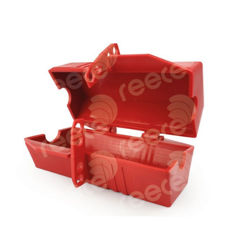 Plug Lockout, Large, Red, 80mm X 80mm X 180mm