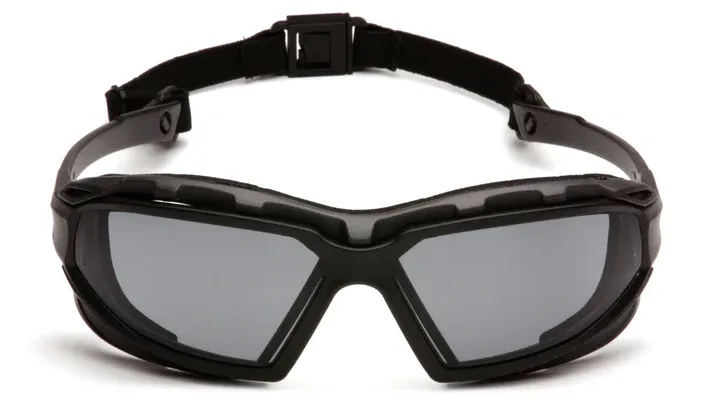 Higlander Plus, Gray H2X Anfi-Fog Lens with Black/Gray Frame, w/strap, spoggles