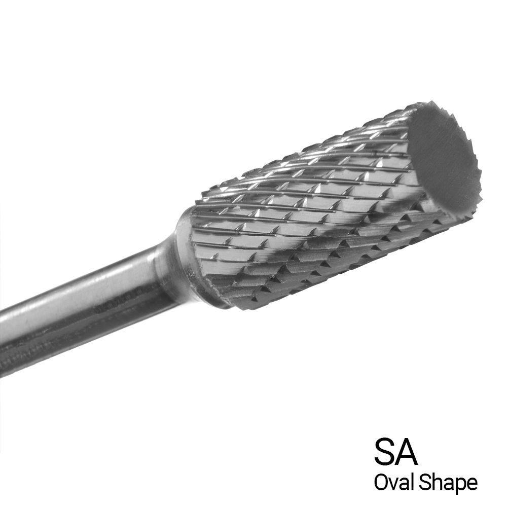 Double Cut Carbide Bur, Tree Radius End
