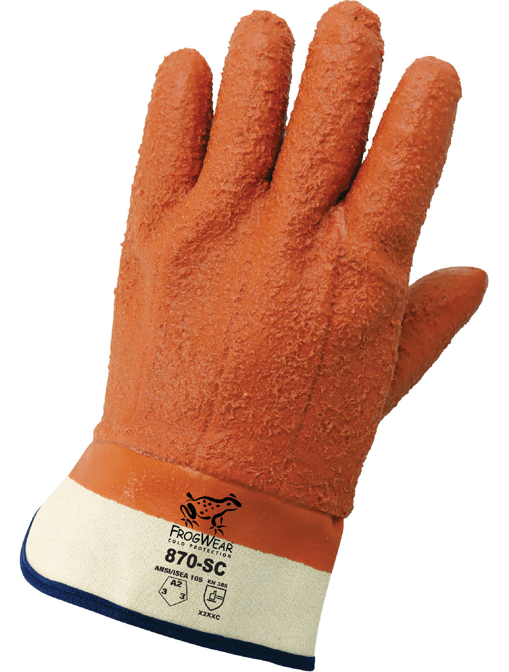 FrogWear® Cold Protection, Fuel Glove, Rough Finish PVC Cut A2, LPG, Per Pair