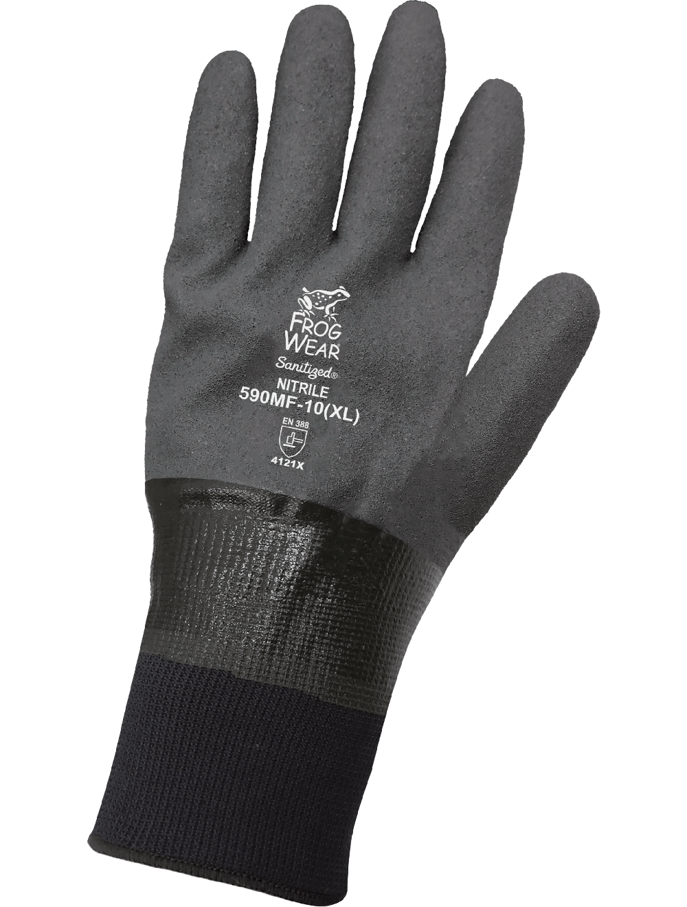 FrogWear® Fully-Coated Mach Finish Nitrile Waterproof Gloves, 13 Gauge, 11 in Length, Per Dozen