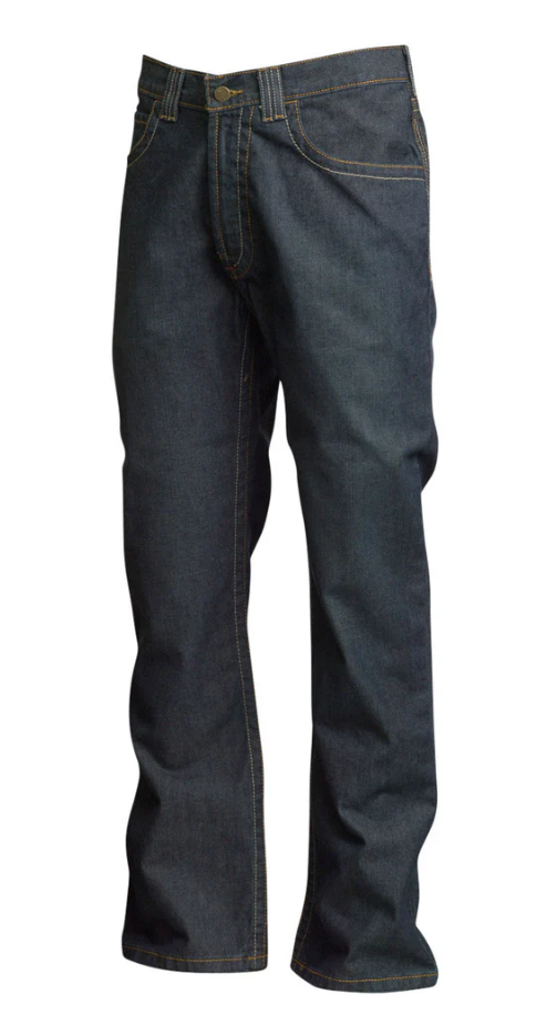 LAPCO 10 oz. 100% Cotton FR Jeans, Dirty Wash Denim
