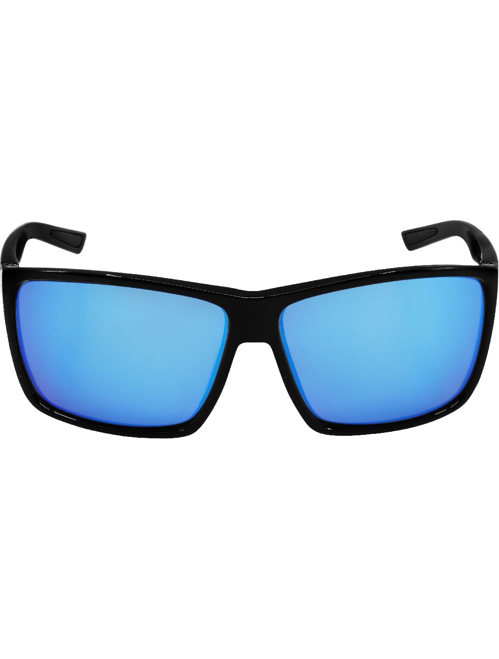 Lionfish™ Polarized Blue Mirror PFT, Shiny Black Frame