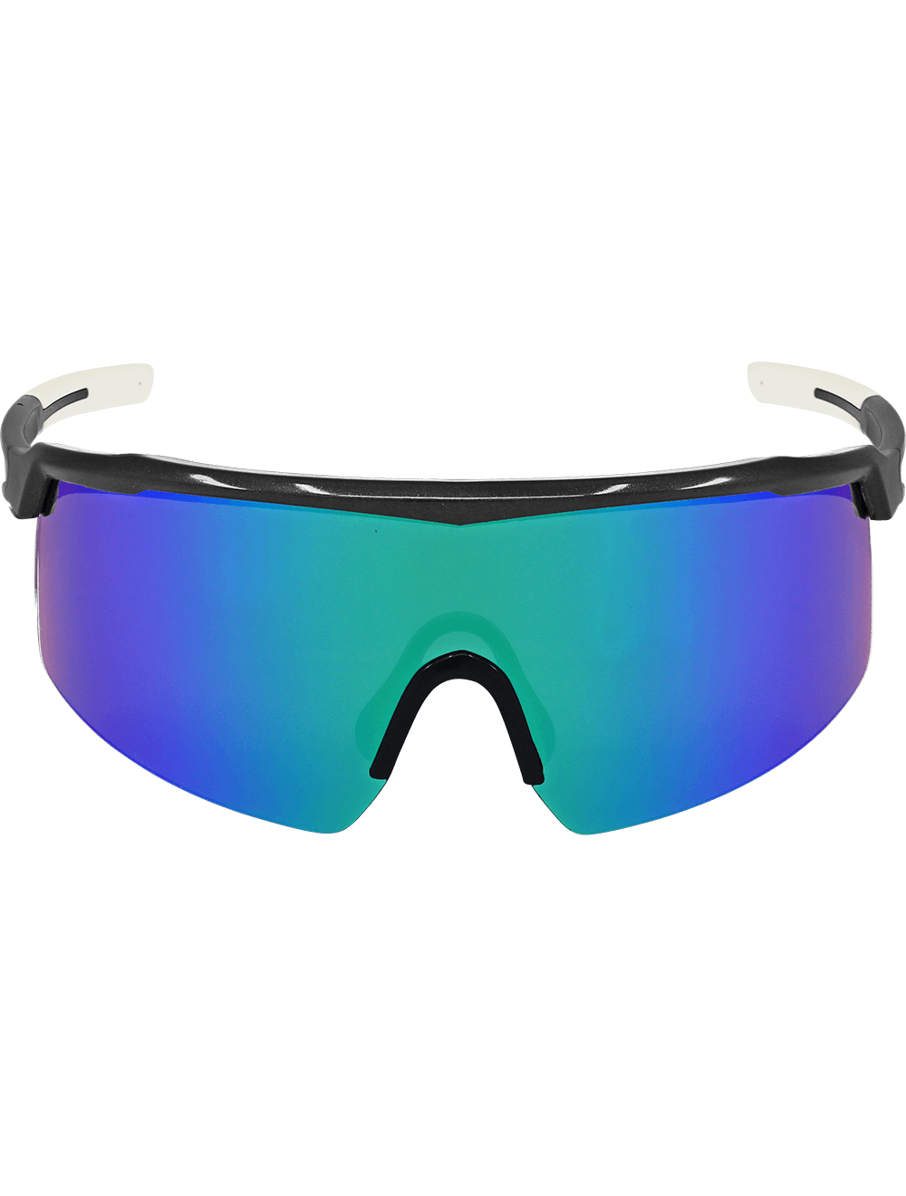 Whipray™ Green Mirror Lens, Performance Fog, Shiny Gray Frame