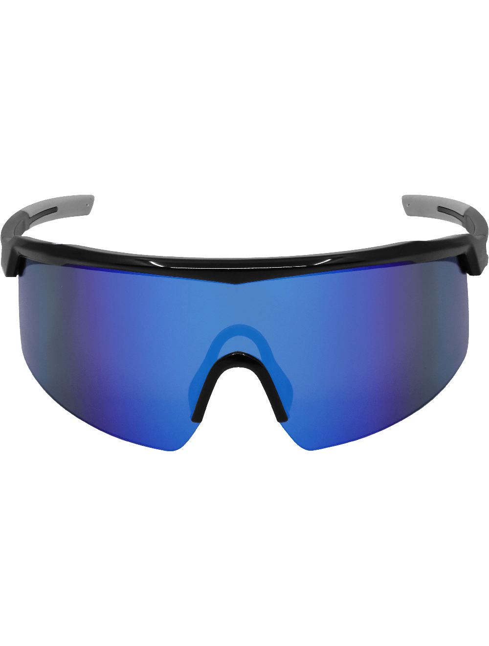 Whipray™ Blue Mirror Anti-Fog, Shiny Black Frame