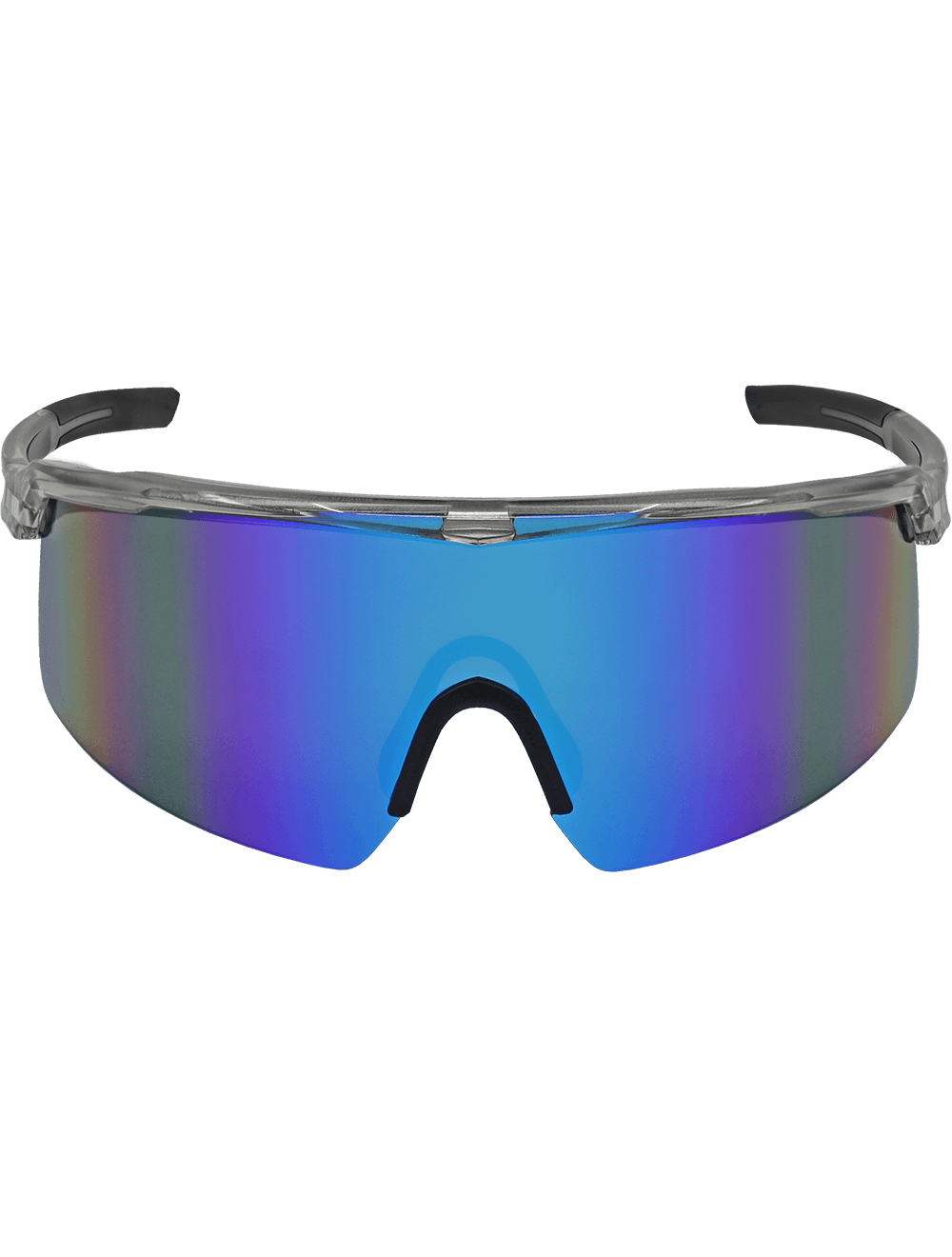 Whipray™ Blue Mirror Polarized, Performance Fog, Silver Inlay Frame
