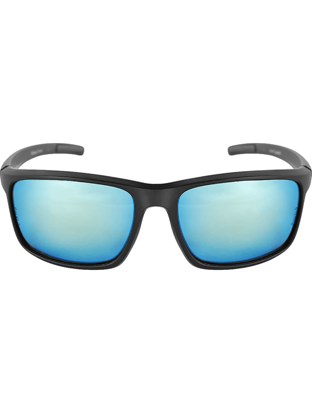 Pompano™ Ice Blue Mirror Performance Fog Technology Polarized Lens, Matte Black Frame