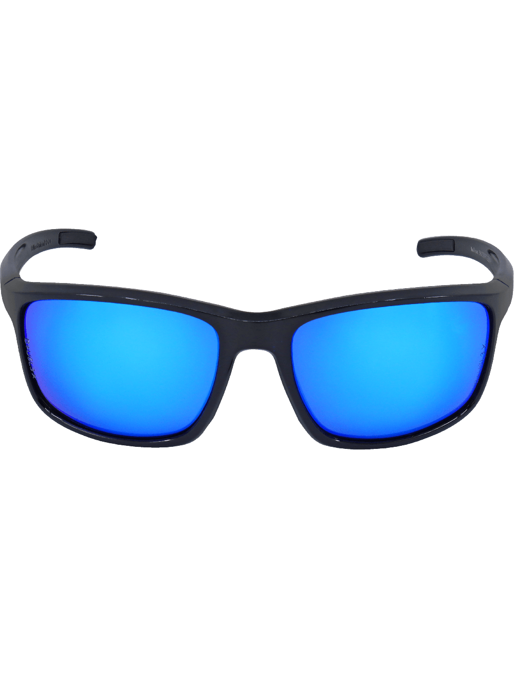 Pompano™  Blue Mirror Performance Fog Technology Lens, Shiny Black Frame