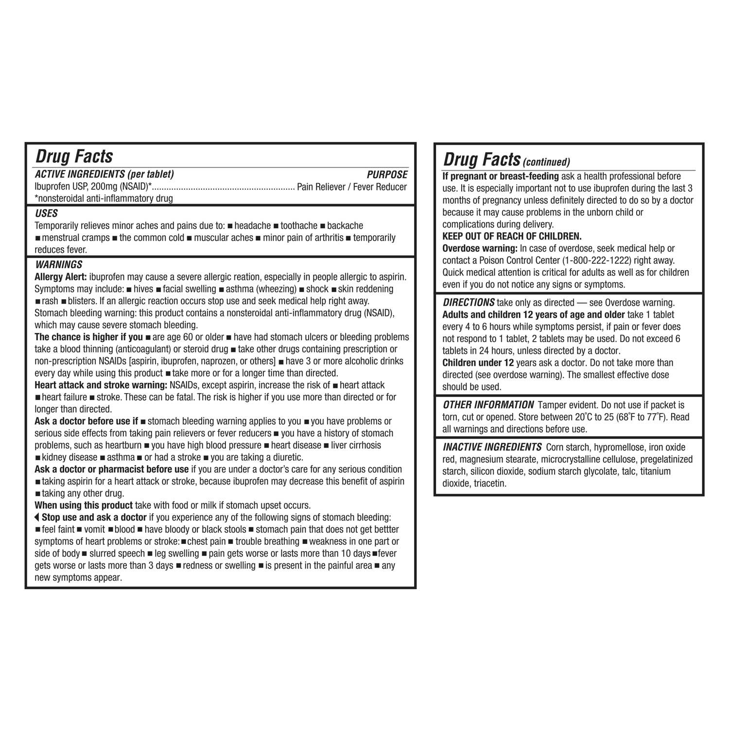AEROTAB™ Pain Reliever Tablets 50/box