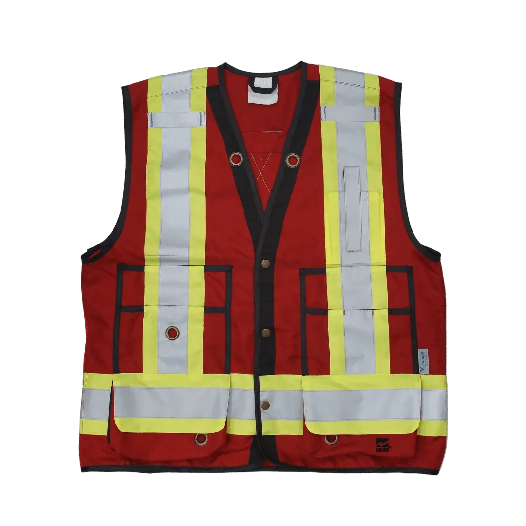 Viking Surveyor Safety Vest, D-Ring Access - RED, Type O, Class 1, NOT FR