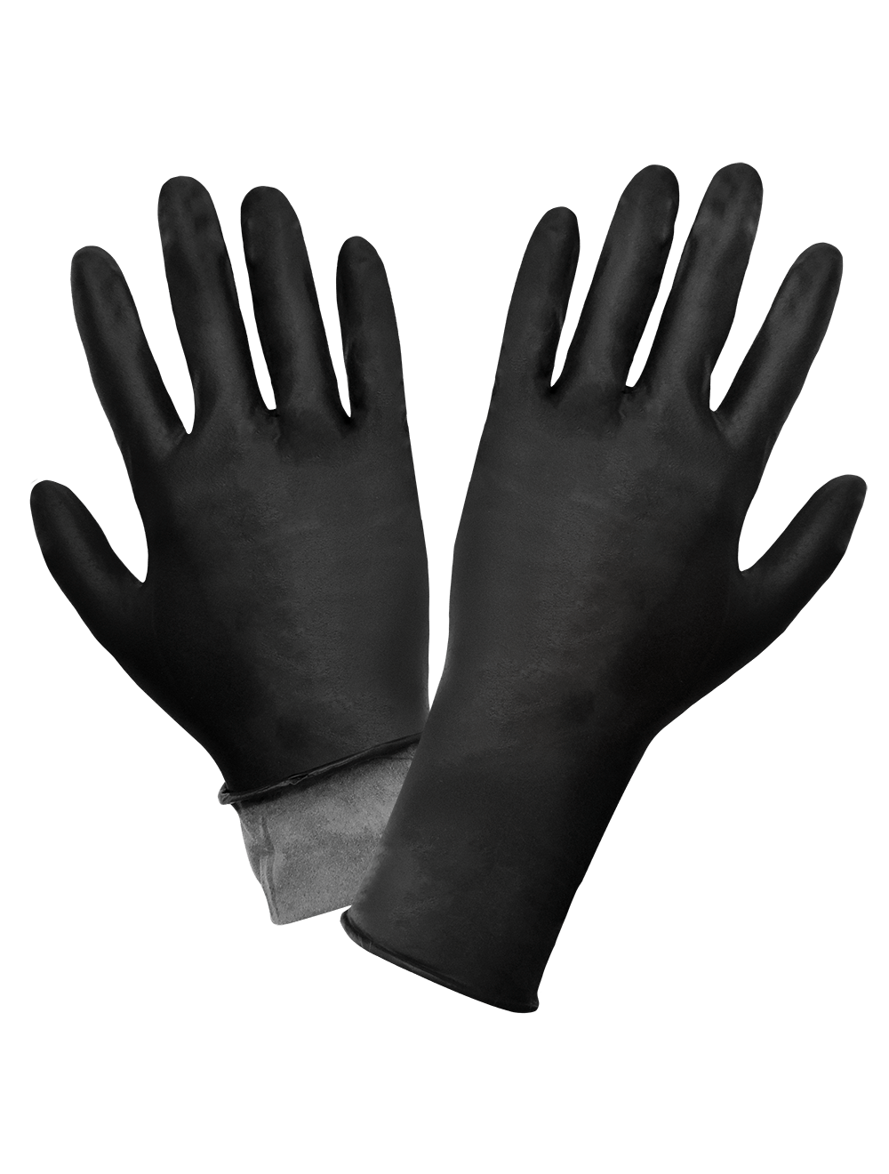 Panther-Guard® Nitrile, Black, 8 Mil, Flock Lined, 50/Box