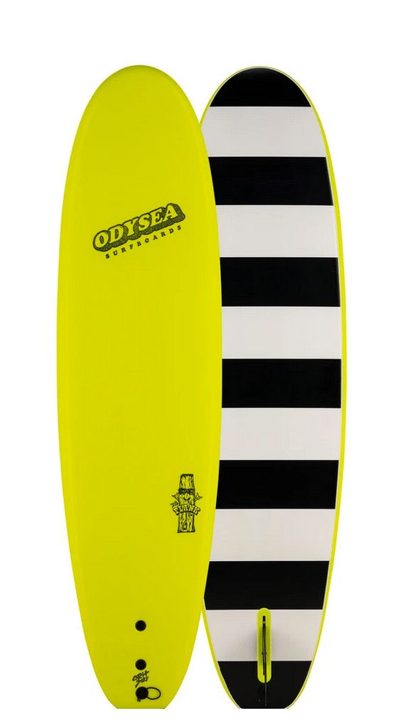 ODYSEA 7&#39;0 PLANK SINGLE FIN, Color: ELECTRIC LEMON