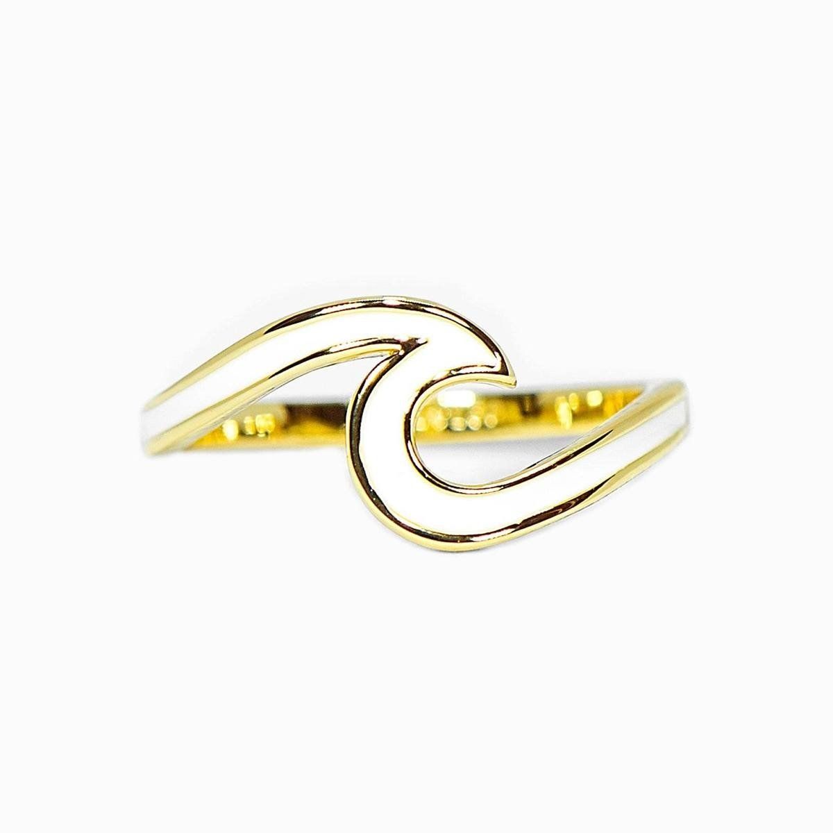 ENAMELED WAVE RING 