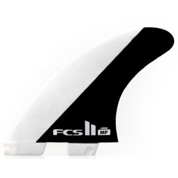 FCS II MICK FANNING PC LARGE BLACK/WHITE TRI FINS