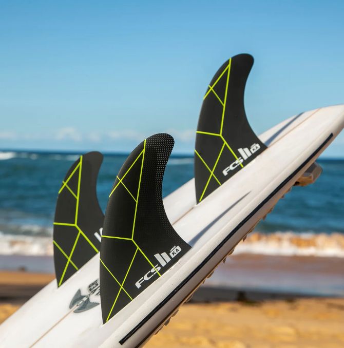 FCS II KA PC LARGE BLACK ACID TRI FINS