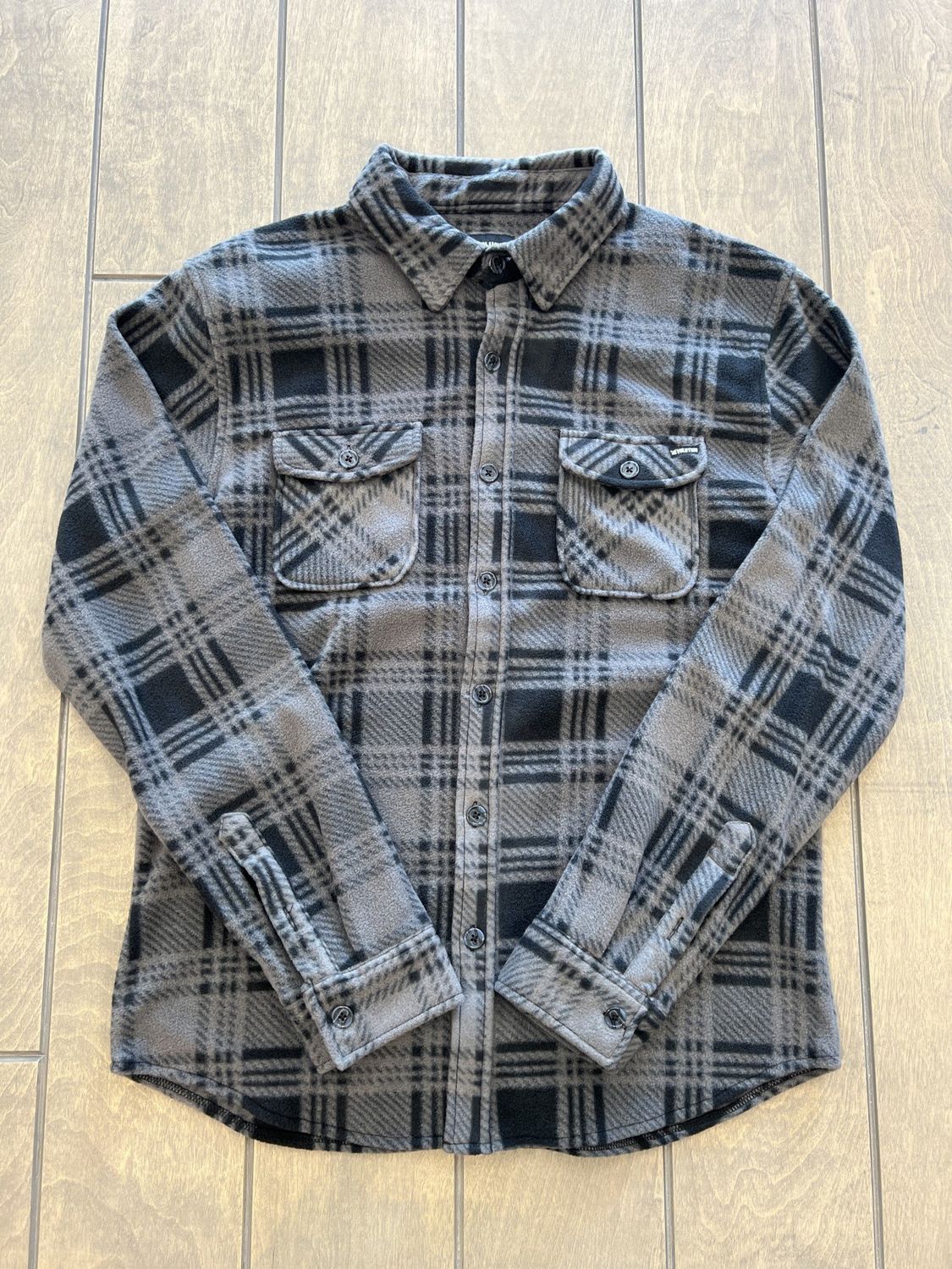 PASSAGE POLAR FLEECE FLANNEL, Color: GRY, Size: S