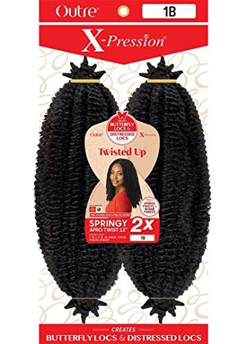 Xpression Twisted Up Springy Afro Twist 12&quot; 2X