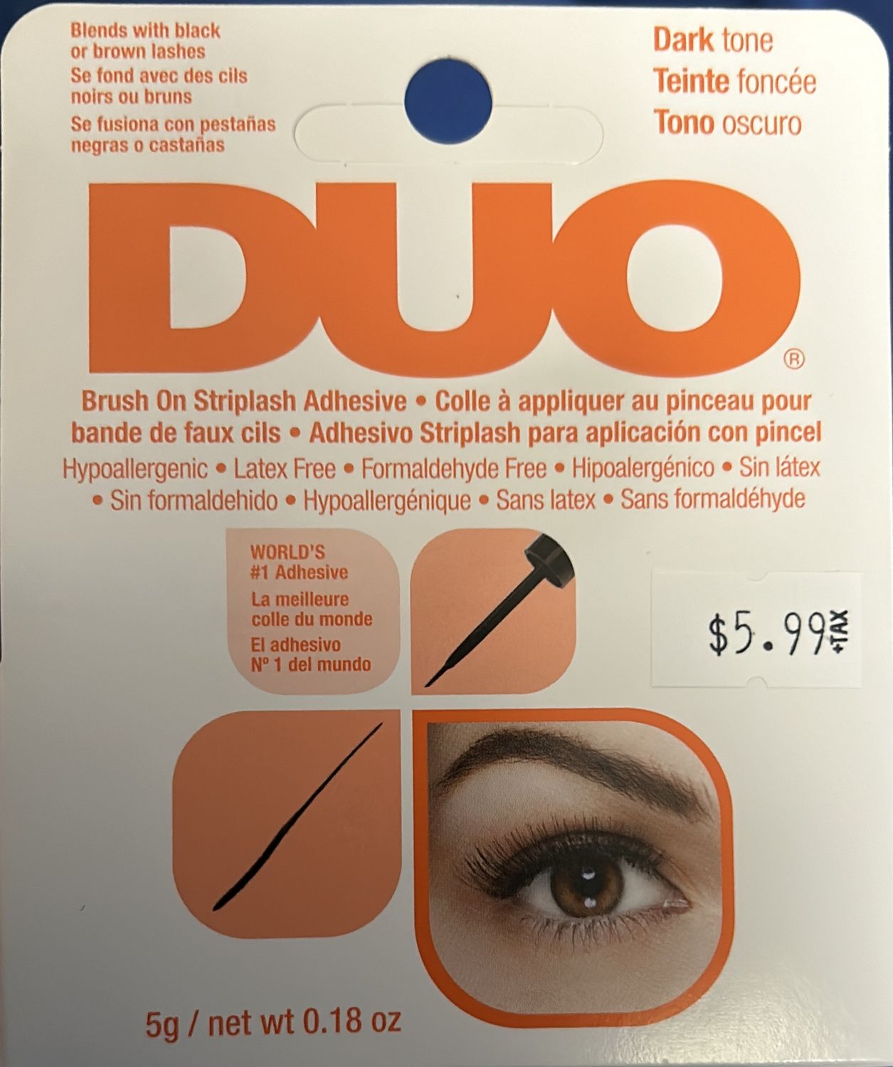 DUO Brush On Striplash Adhesive Dark Tone