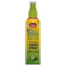 African Pride Olive Miracle Braid Sheen Spray