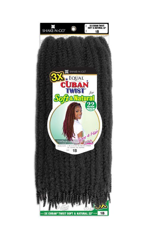 Cuban Twist Soft &amp; Natural 22&quot; 3x