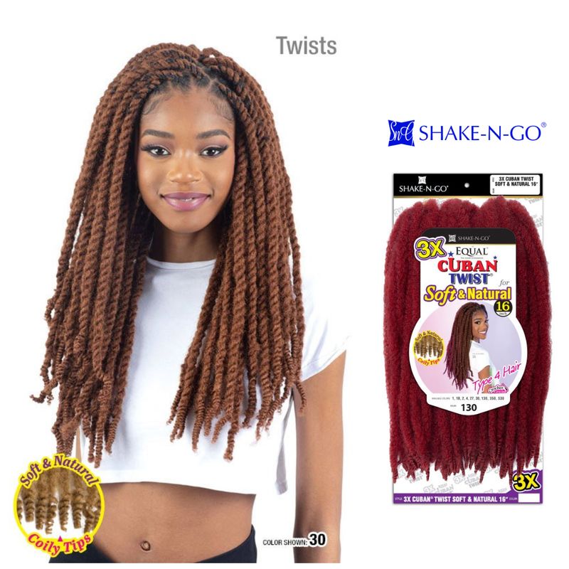 Equal Cuban Twist Soft &amp; Natural 16&quot; 3X