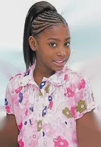 Freetress Drawstring Ponytail for Kids Yaky Straight 10&quot;