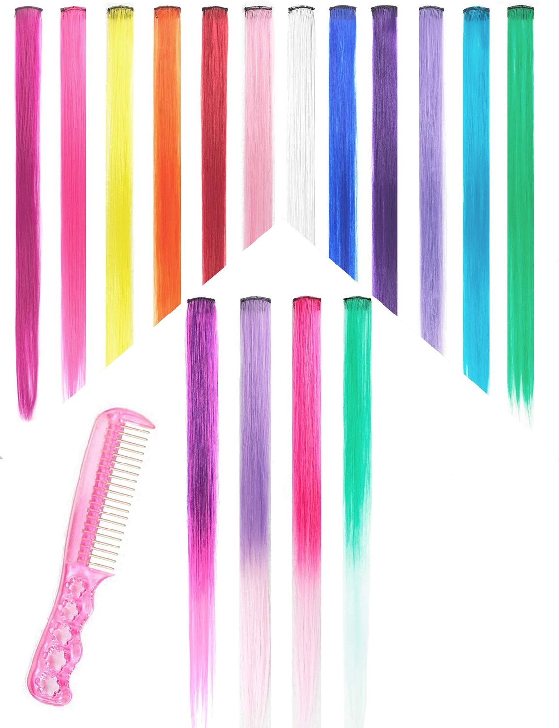 Single Colored Extension w/Comb