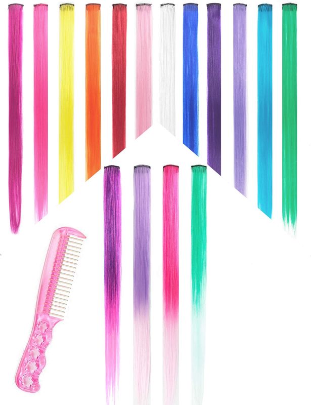 Single Colored Extension w/Comb