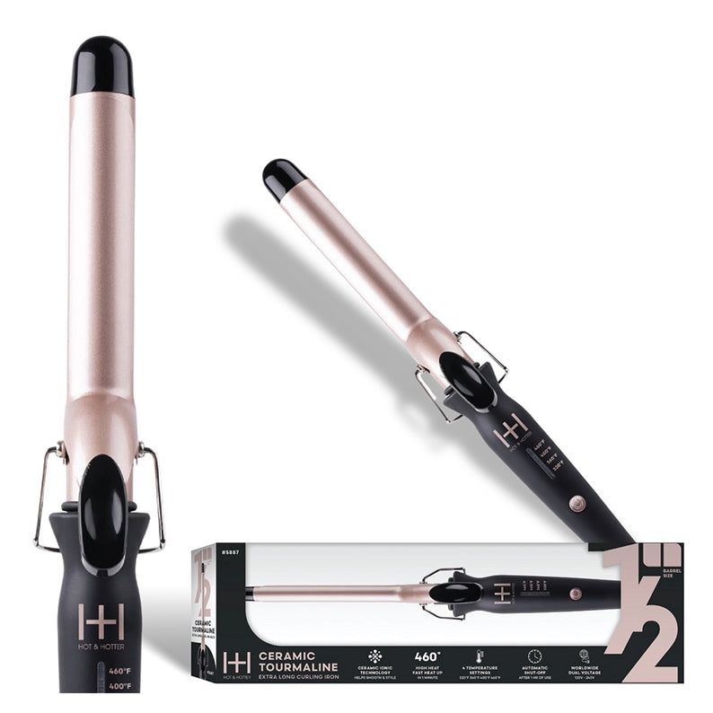 Hot &amp; Hotter Ceramic Tourmaline Extra Long Curling Iron