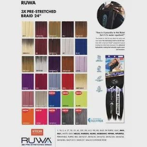 RUWA 3X Pre-Stretched Braiding Hair 24&quot;