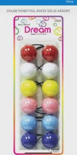 Dream Rainbow Pony Tail Holders