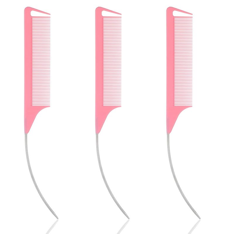 Annie Carbon C-Parting Comb Pin Tail