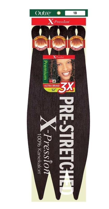 Outre Xpression Prestretched Braiding Hair 3X 52&quot;