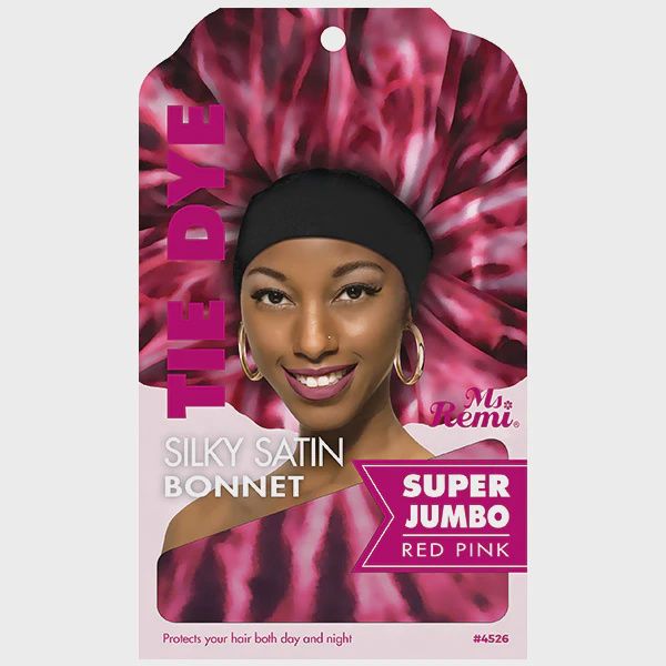 Tie Dye Silky Satin Bonnet Super Jumbo