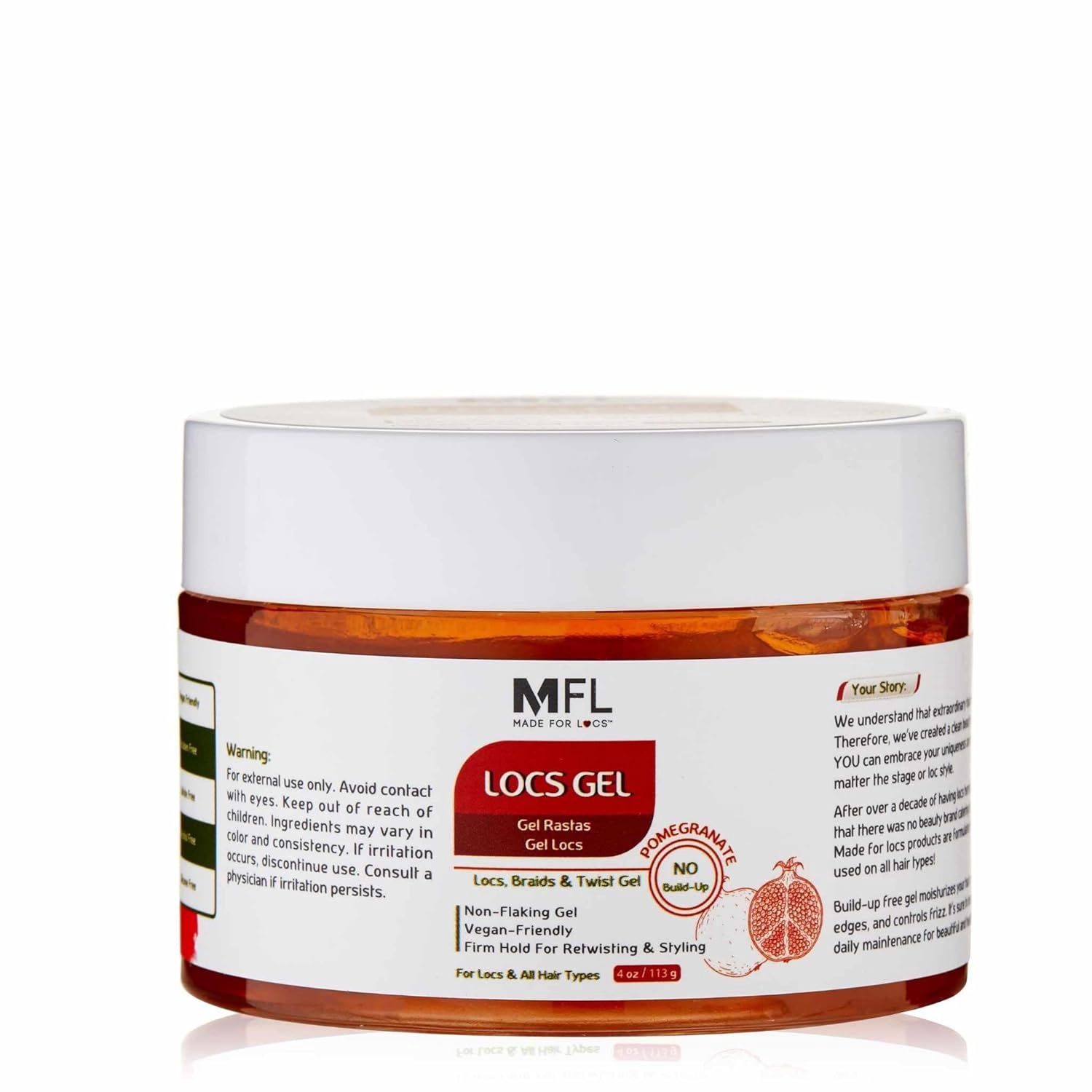Made For Locs Braids &amp; Retwisting Firm Hold Gel, Fragrance: Pomegranate