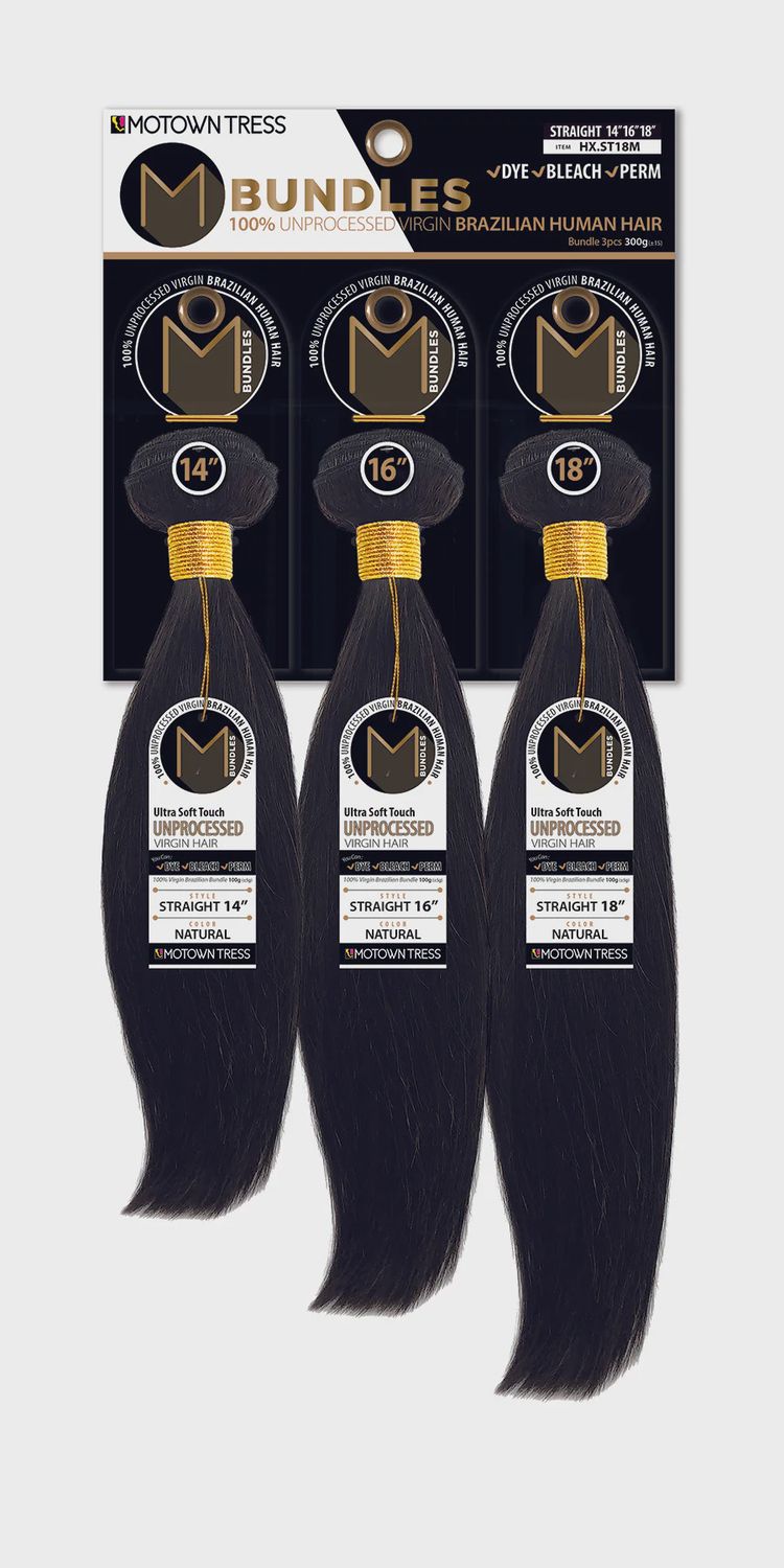 Motown Tress Human Hair Bundles - Straight