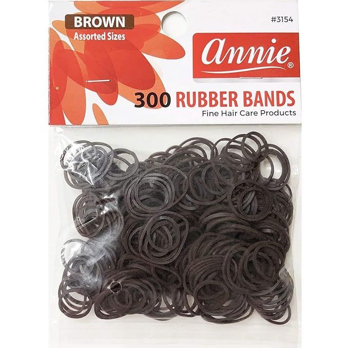 Annie Rubber Bands 300ct - Brown