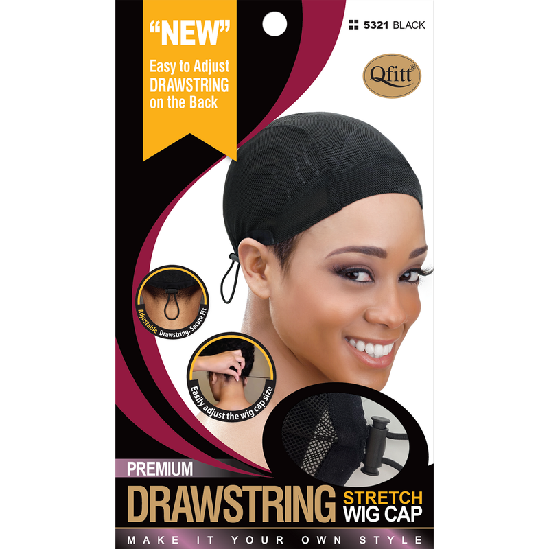 Qfitt Drawstring Stretch Wig Cap