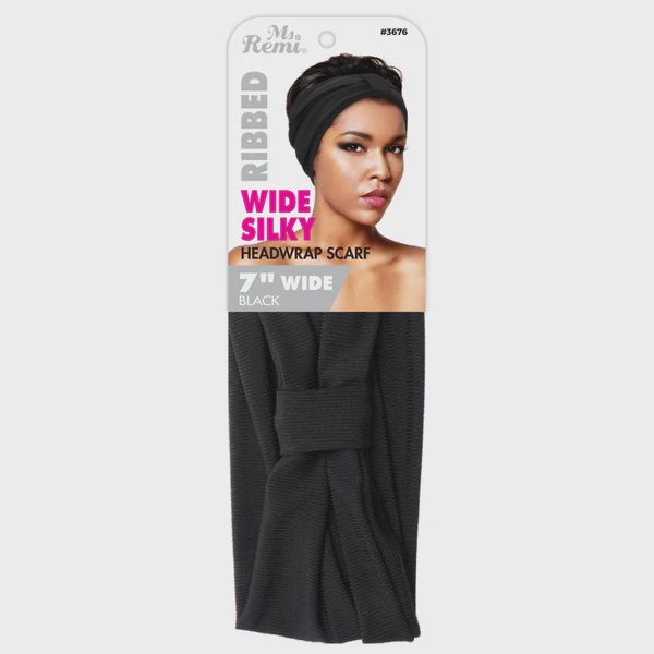 Ms Remi Wide Silky Headwrap Scarf