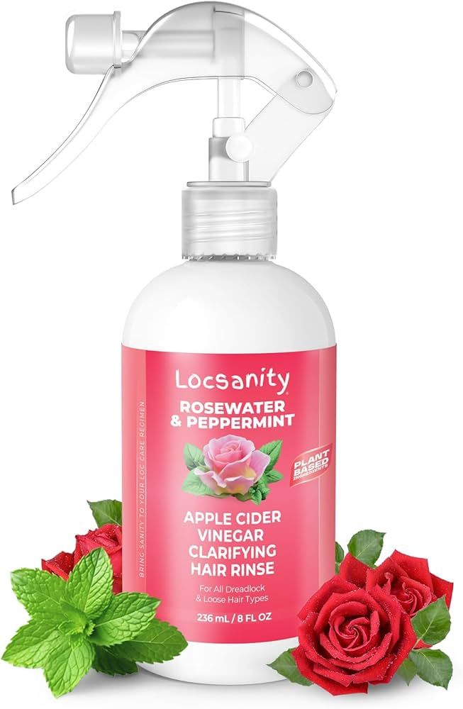 Locsanity Rosewater Peppermint Apple Cider Vinegar Rinse