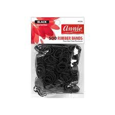 Annie Black Rubber Bands - 500ct