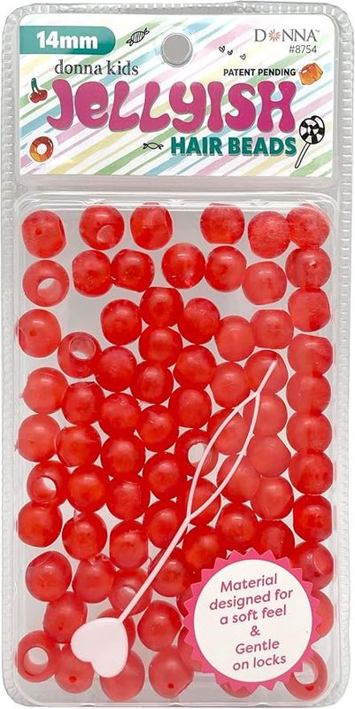Donna Jellyish Hair Beads - Red