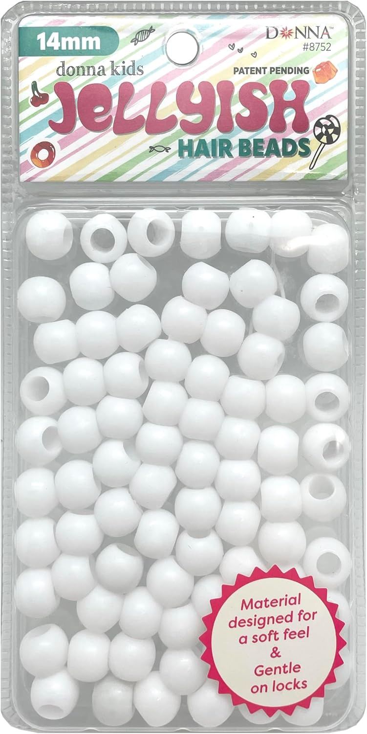 Donna Jellyish Hair Beads-White