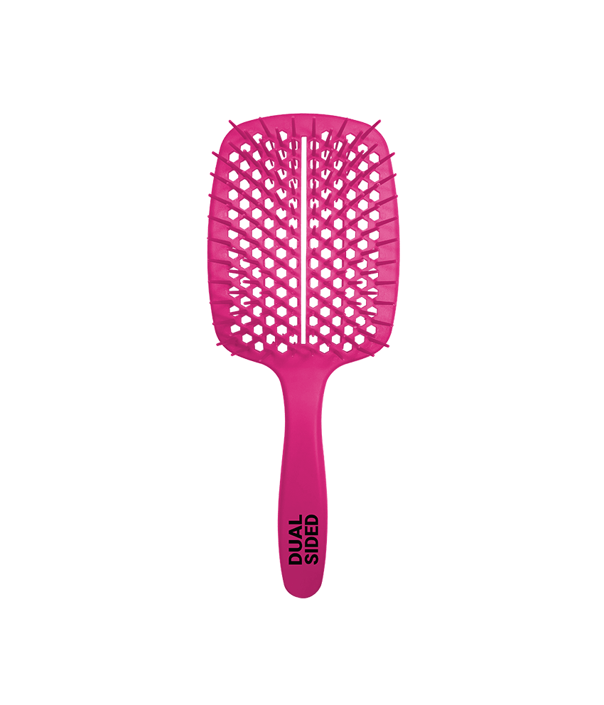 Gomcomb Dual Sided Detangle Brush, Color: Pink